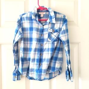 Girls Plaid Cat and Jack Blouse